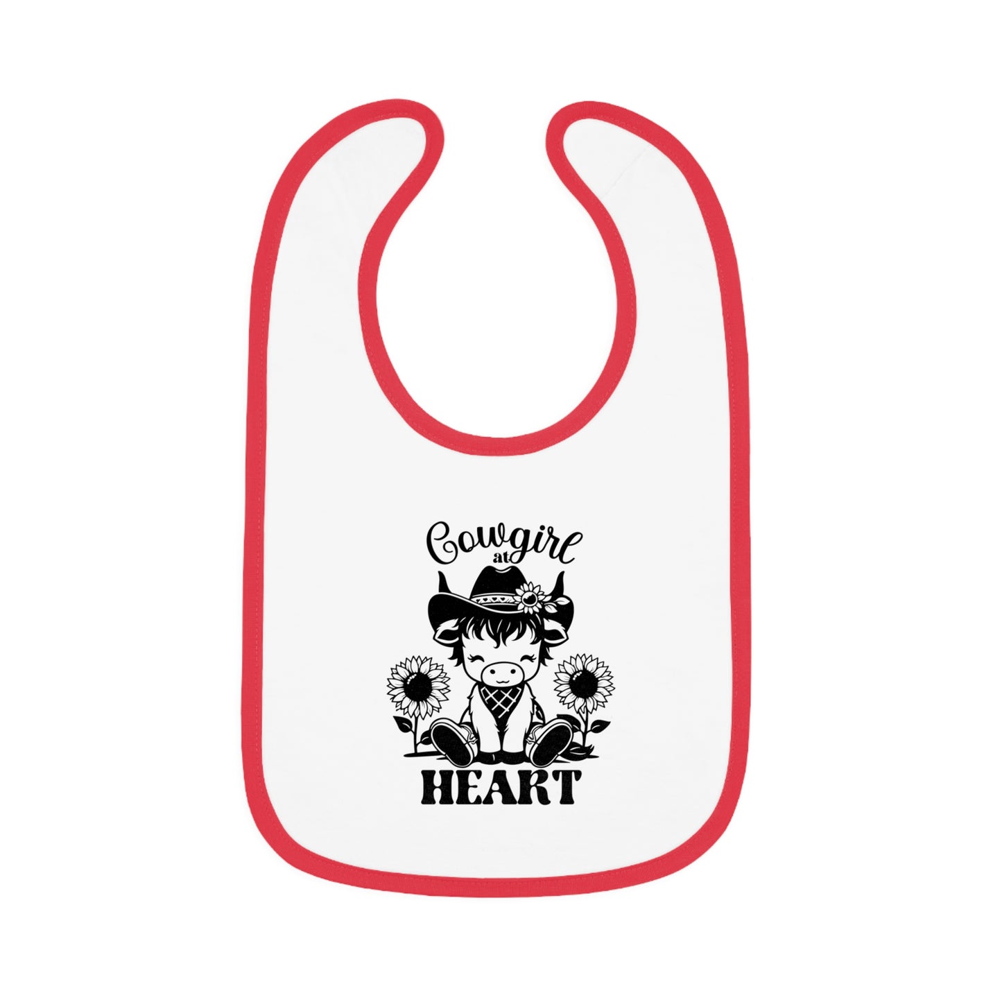 Cute Cowgirl Bib for Toddlers, Baby Shower Gift, Kids Feeding Bib, Nursery Decor, Heartfelt Gift for New Parents
