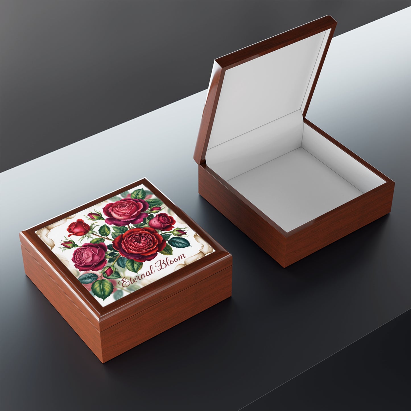 Elegant Floral Jewelry Box | Eternal Bloom Design, Jewelry Storage, Gift for Her, Wedding, Anniversary, Storage Box