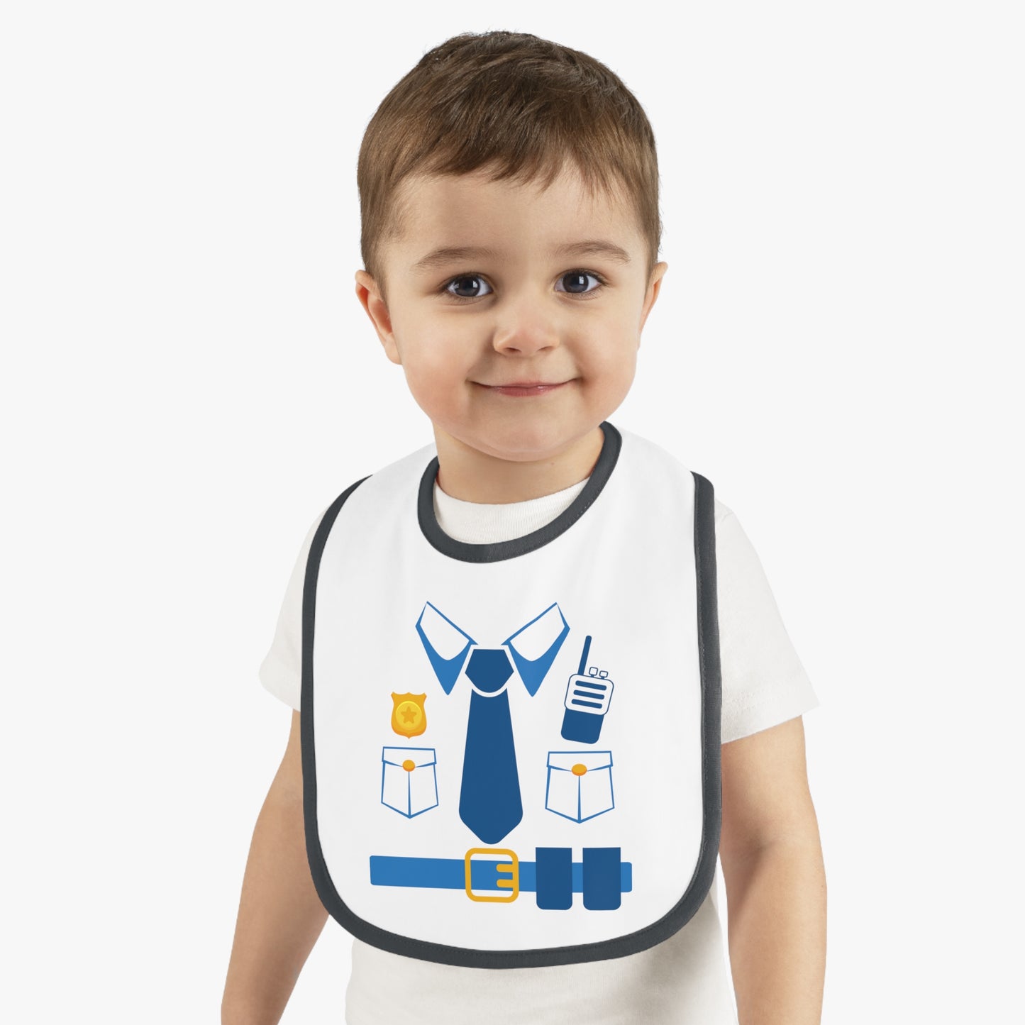 Baby Bib for Police Officers, Funny Police Themed Bib, Cute Baby Gift, Baby Shower Gift, Bib for Little Officers