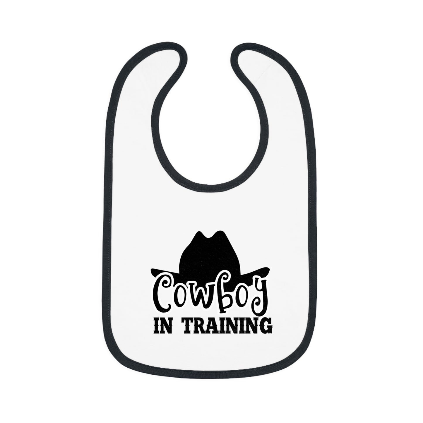 Cute Cowboy Bib for Toddlers - Perfect Baby Gift, Fun Baby Shower Present, Western Theme Feeding Bib, Adorable Baby Outfit