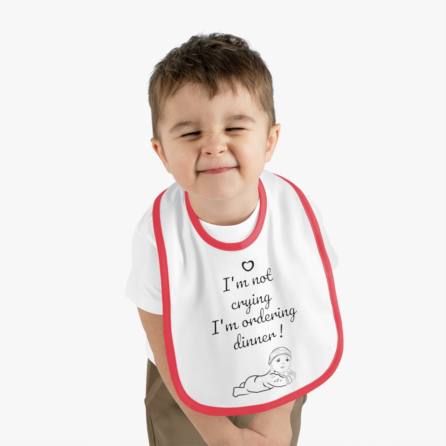 Whimsical Baby Bib with Cute Quote - Perfect for New Parents, Baby Showers, Infant Gift, Unique Fun Eating Accessory