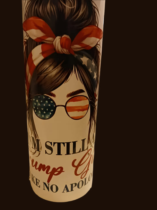 Trump girl sublimation printed 20 oz tumbler