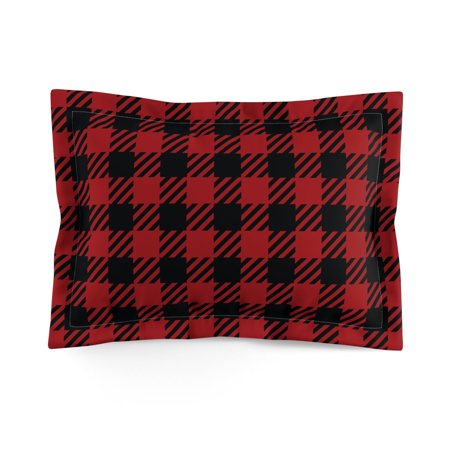 Cozy Buffalo Check Microfiber Pillow Sham - Perfect for Home Decor, Bedroom Makeover, Holiday Gifts, Rustic Style, Farmhouse Decor