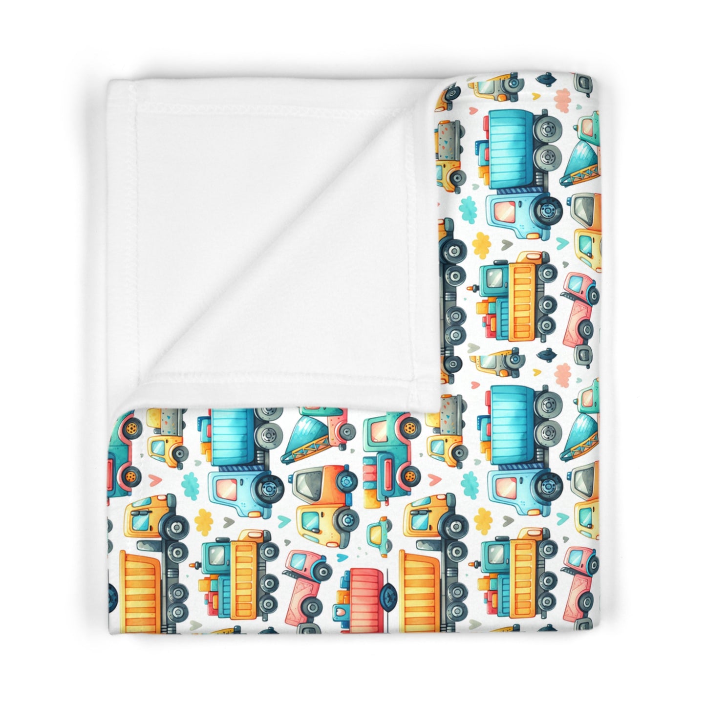 Colorful Vehicle Baby Blanket | Cozy Toddler Blanket, Nursery Gift, Soft Fleece Throw, Baby Shower Present, Playroom Decor