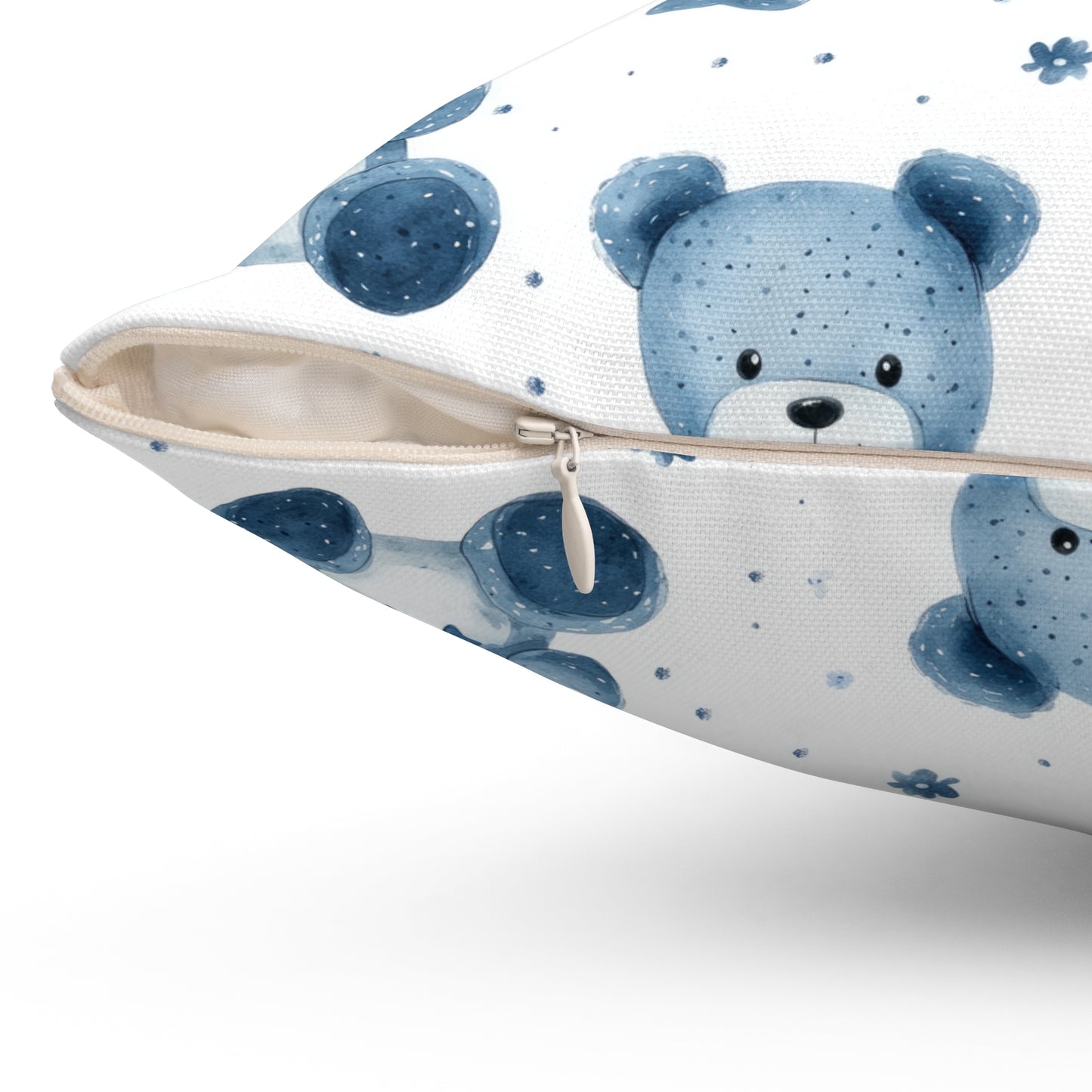 Cuddly Bear Decorative Pillow, Cozy Home Accent, Kids Room Decor, Nursery Cushion, Gift for Baby Shower, Soft Plush Pillow