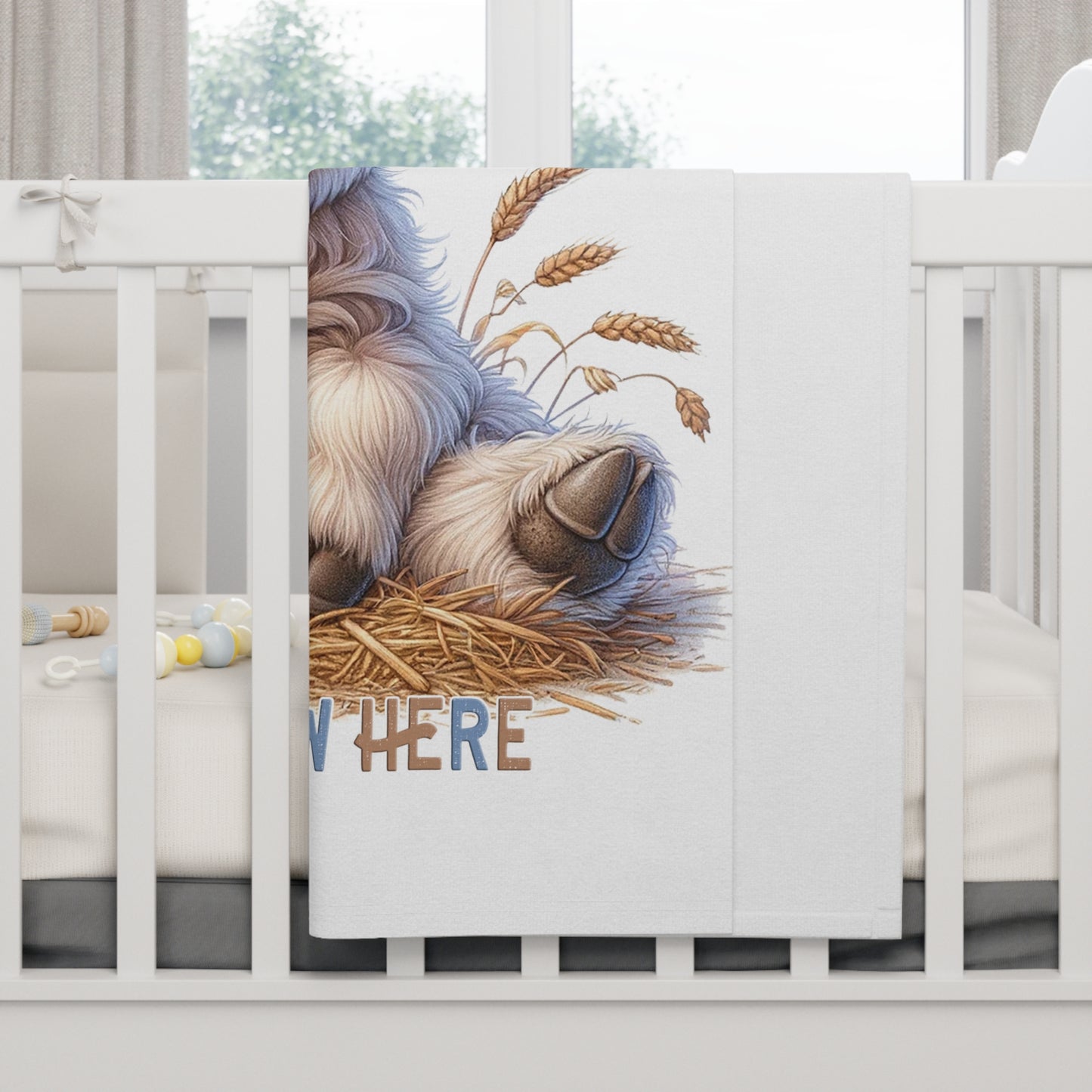 Adorable Baby Cow Fleece Blanket - Perfect for Newborns, Baby Showers, Nursery, Cozy Gift, Soft Cuddly Blanket