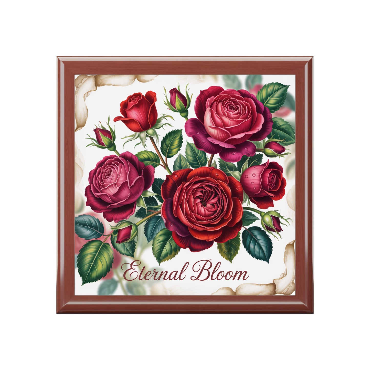 Elegant Floral Jewelry Box | Eternal Bloom Design, Jewelry Storage, Gift for Her, Wedding, Anniversary, Storage Box