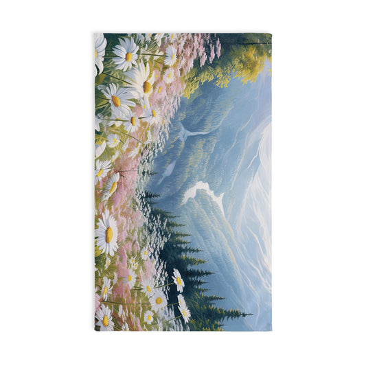 Nature-Inspired Hand Towel, Floral Kitchen Towel, Cottage Decor, Gifts for Garden Lovers, Eco-Friendly Home Accessories