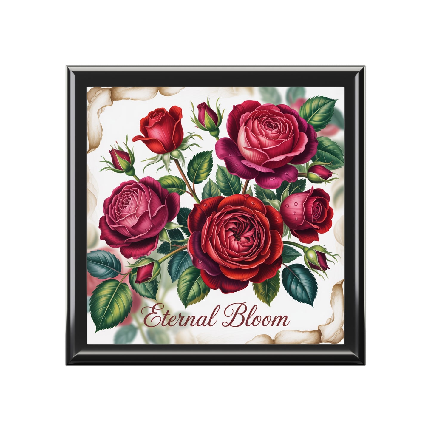 Elegant Floral Jewelry Box | Eternal Bloom Design, Jewelry Storage, Gift for Her, Wedding, Anniversary, Storage Box