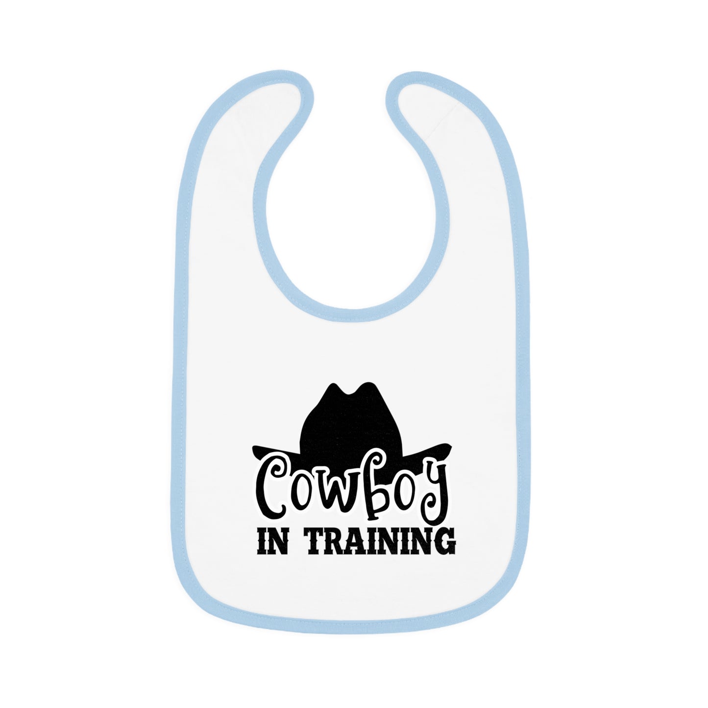 Cute Cowboy Bib for Toddlers - Perfect Baby Gift, Fun Baby Shower Present, Western Theme Feeding Bib, Adorable Baby Outfit
