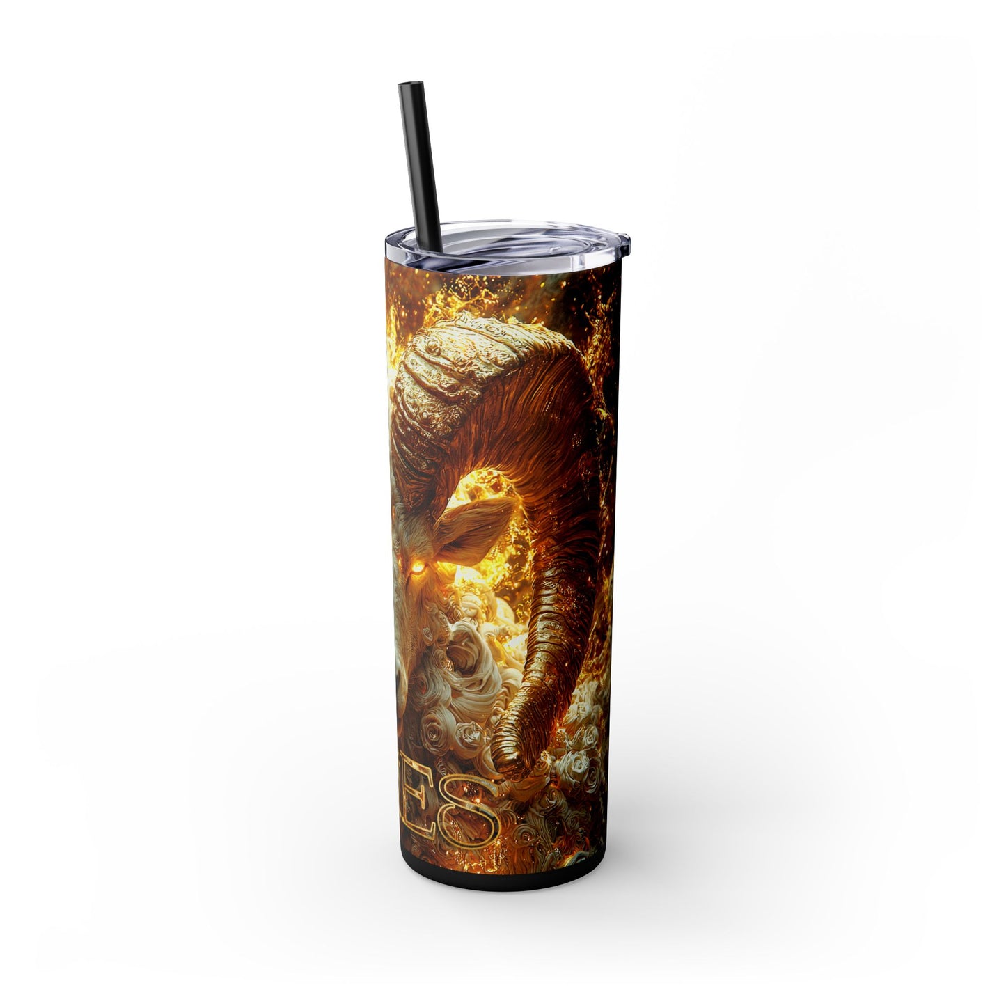 Aries Skinny Tumbler, 20oz | Perfect Gift for Animal Lovers, Music Festivals, Events, and Everyday Use, Stylish Drinkware