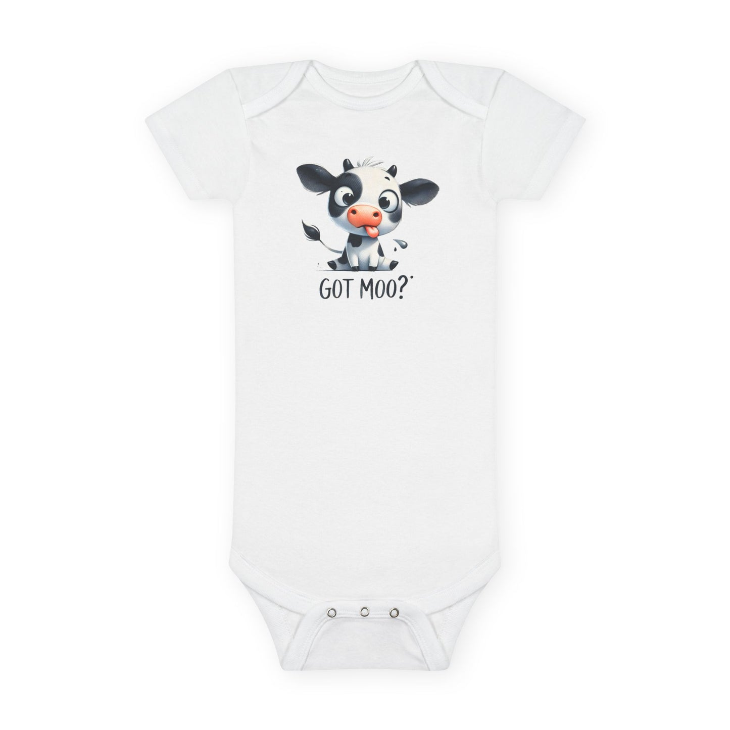 Cute Cow Baby Onesie - 'Got Moo?' Animal Print Newborn Gift, Baby Shower Outfit, Toddler Clothes, Funny Baby Bodysuit