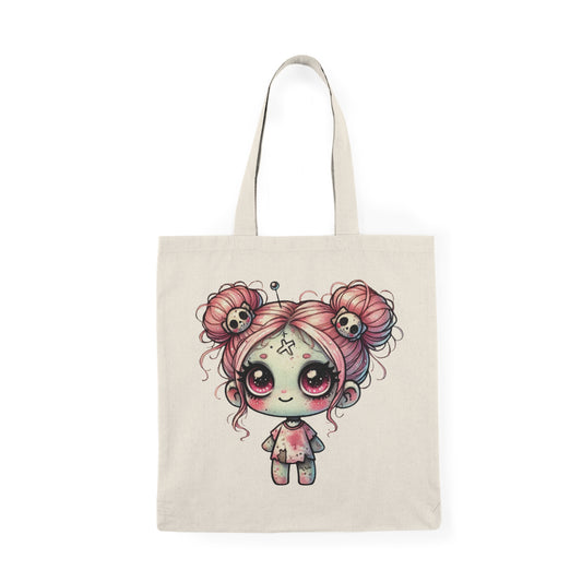 Cute Kawaii Tote Bag, Adorable Carryall for Shopping, Beach, Gifts, Halloween, Eco-Friendly Bag for Kids & Adults