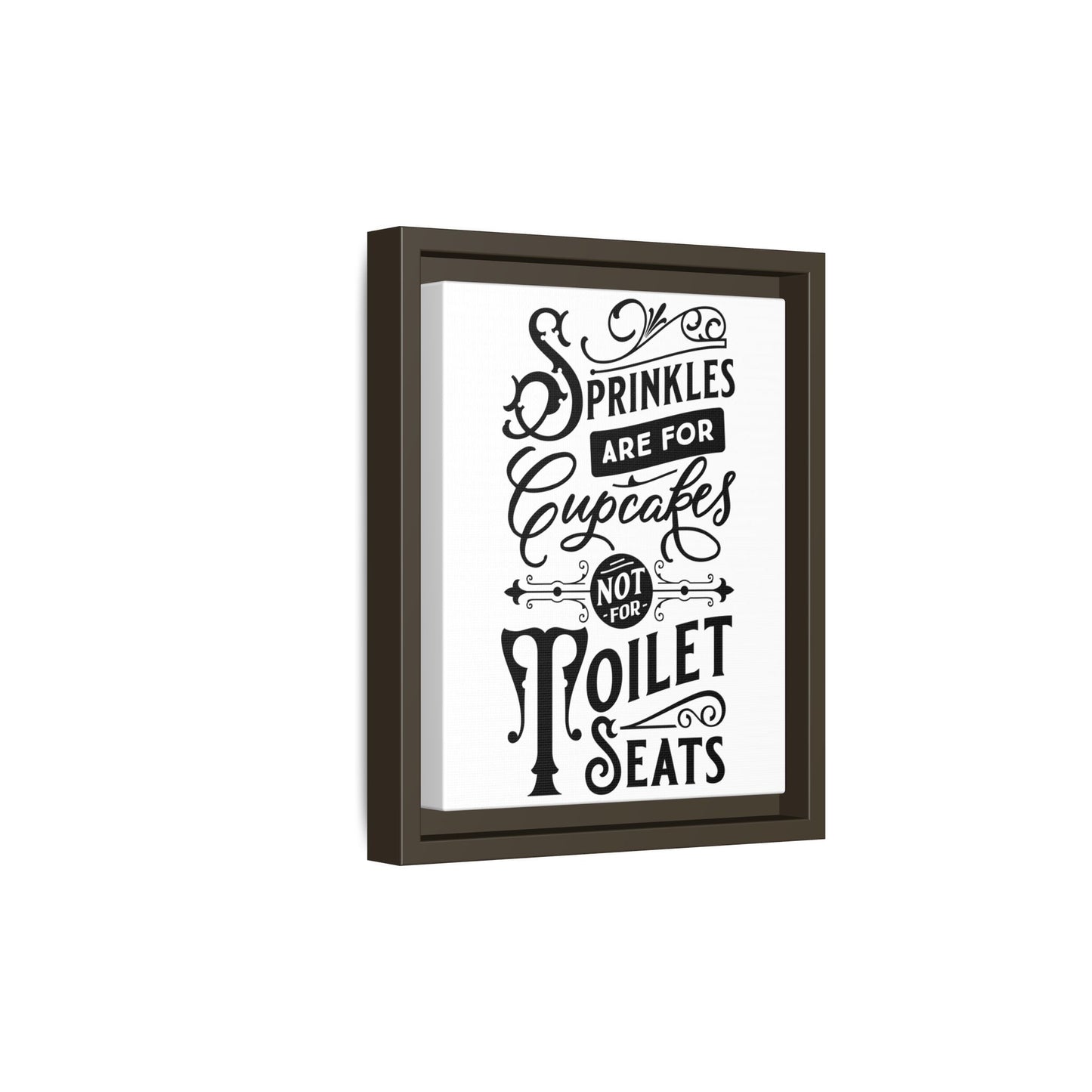 Framed Wall Art Print - Kitchen Decor, Funny Quote Art, Gift for Bakers, Home Sweet Home, Cupcake Lover Decor