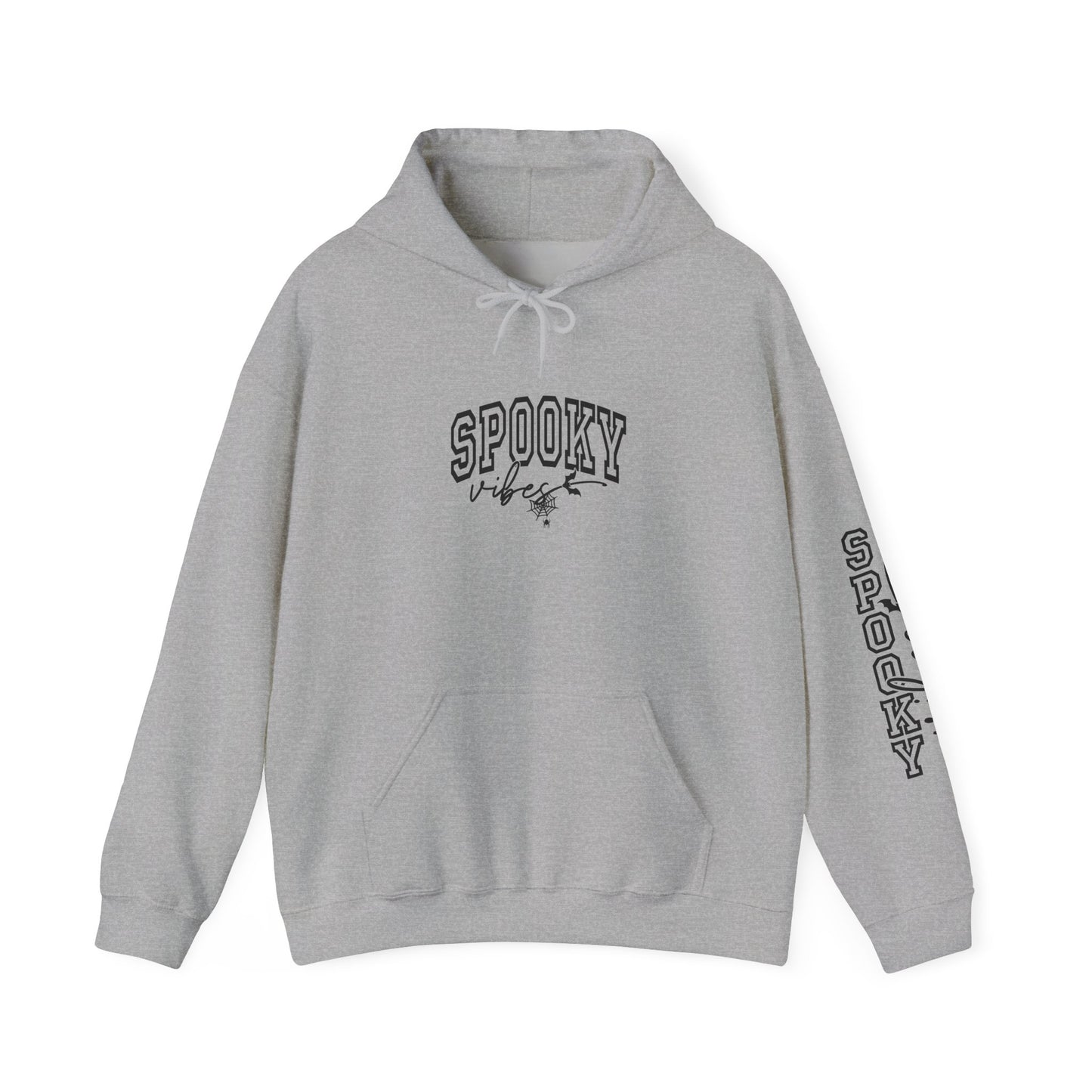 Spooky Sweatshirt for Halloween, Unisex Hooded Sweatshirt, Cozy Fall Apparel, Ghostly Gift, October Celebrations, Casual Halloween Wear