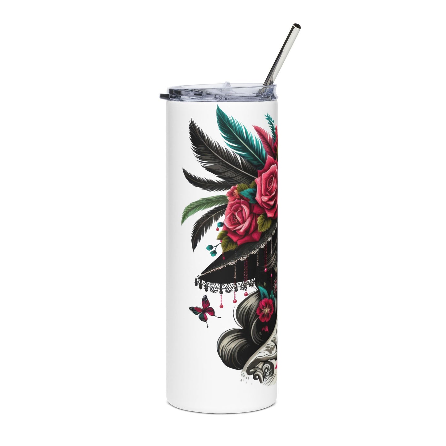 Day of the Dead Tumbler with Floral Skull Design, 20oz Insulated Drink Cup for Celebrations, Gifts for Her, Unique Home Decor, Travel [...]