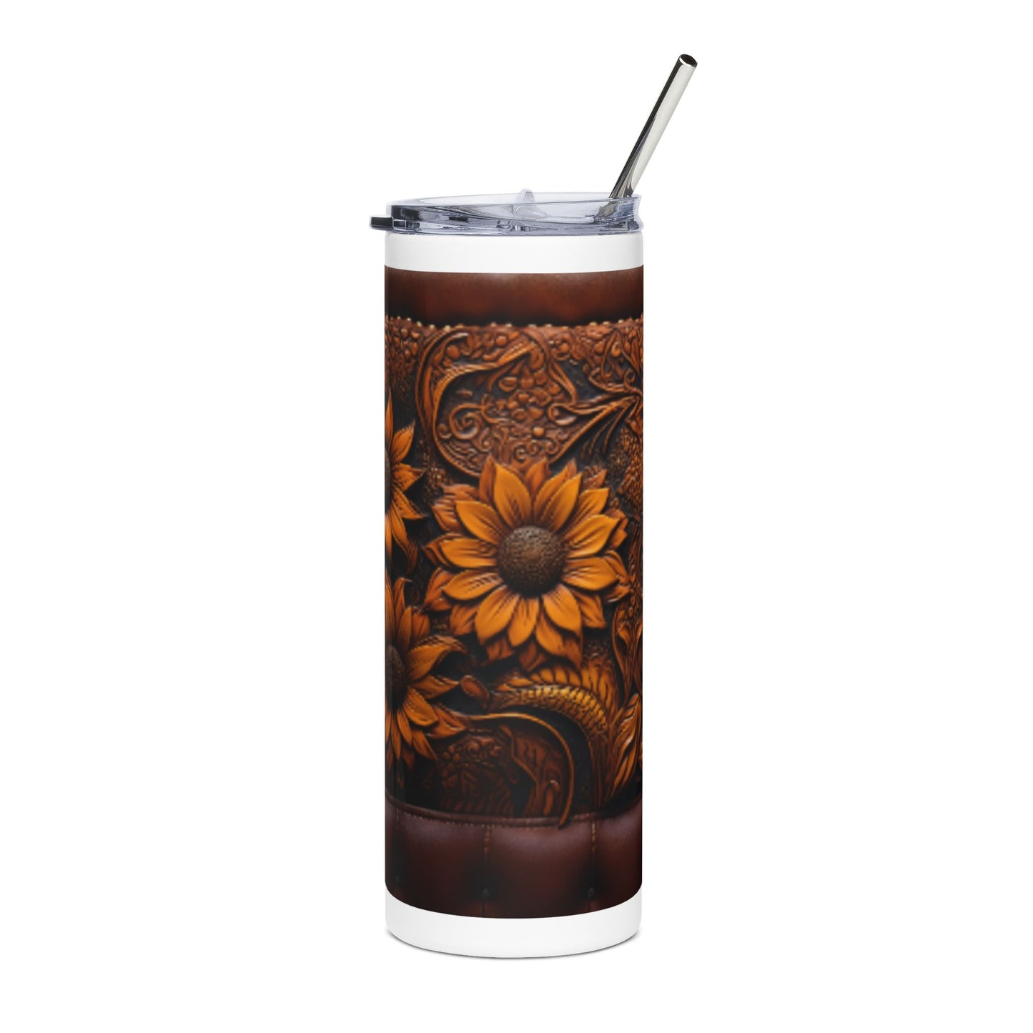 Handcrafted Floral Stainless Steel Tumbler | Perfect Gift for Warm Drinks, Travel, and Home Decor | Stylish and Eco-Friendly