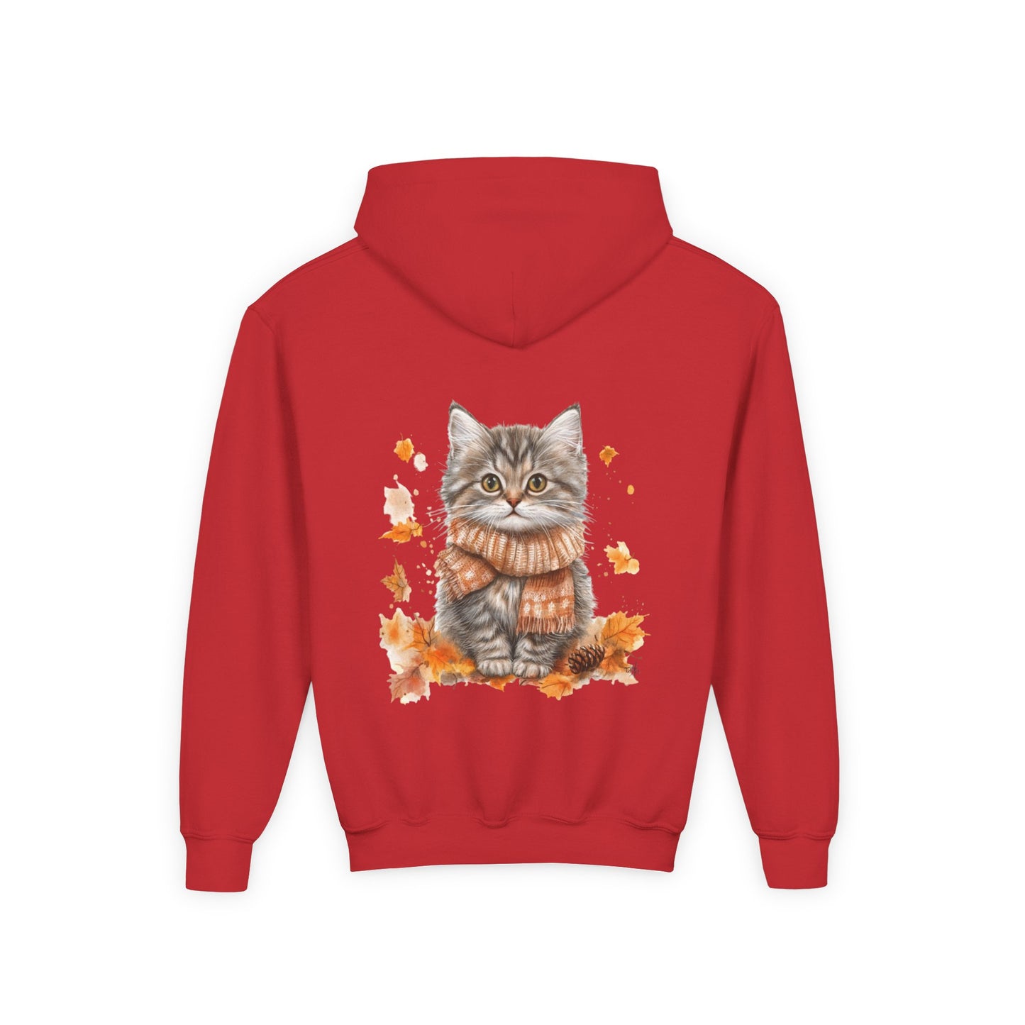 Cozy Cat Sweatshirt for Kids, Autumn Vibes Hoodie, Feline Lover Gift, Fall Fashion, Adorable Cat Sweater, Cute Animal Apparel