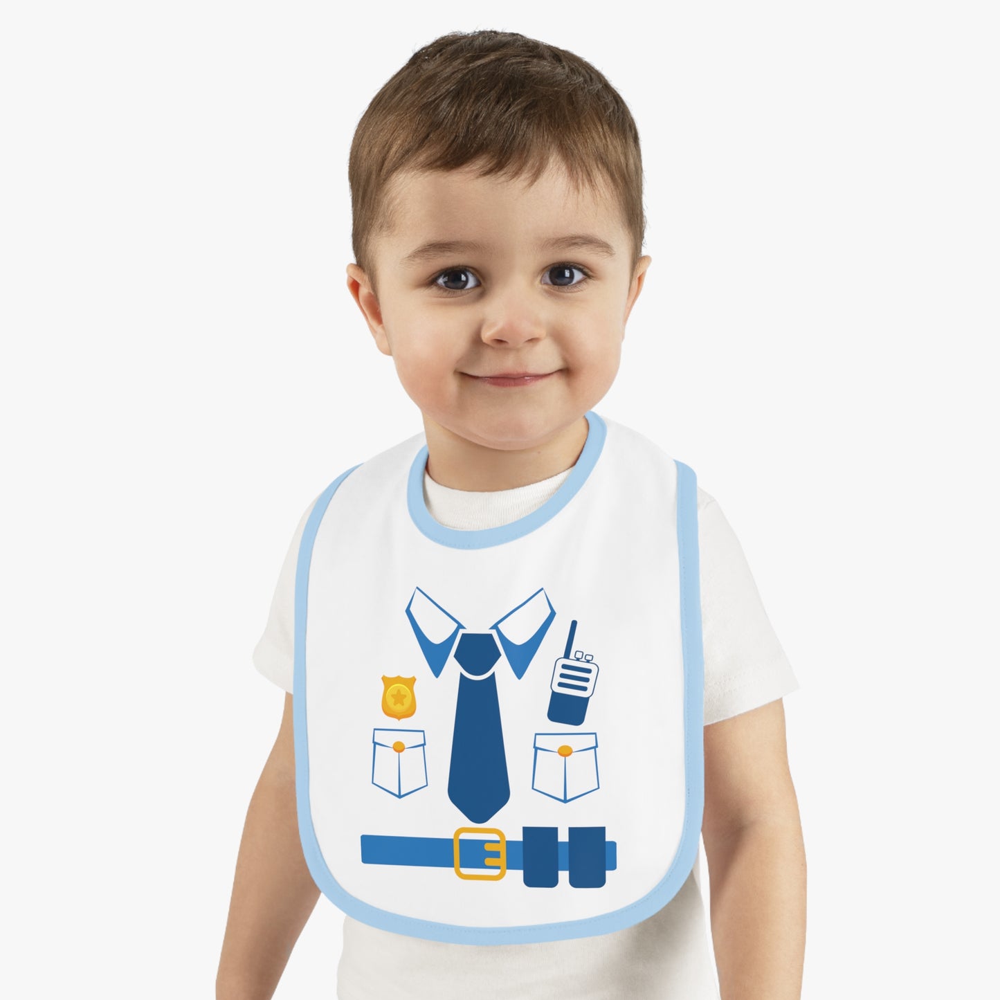 Baby Bib for Police Officers, Funny Police Themed Bib, Cute Baby Gift, Baby Shower Gift, Bib for Little Officers