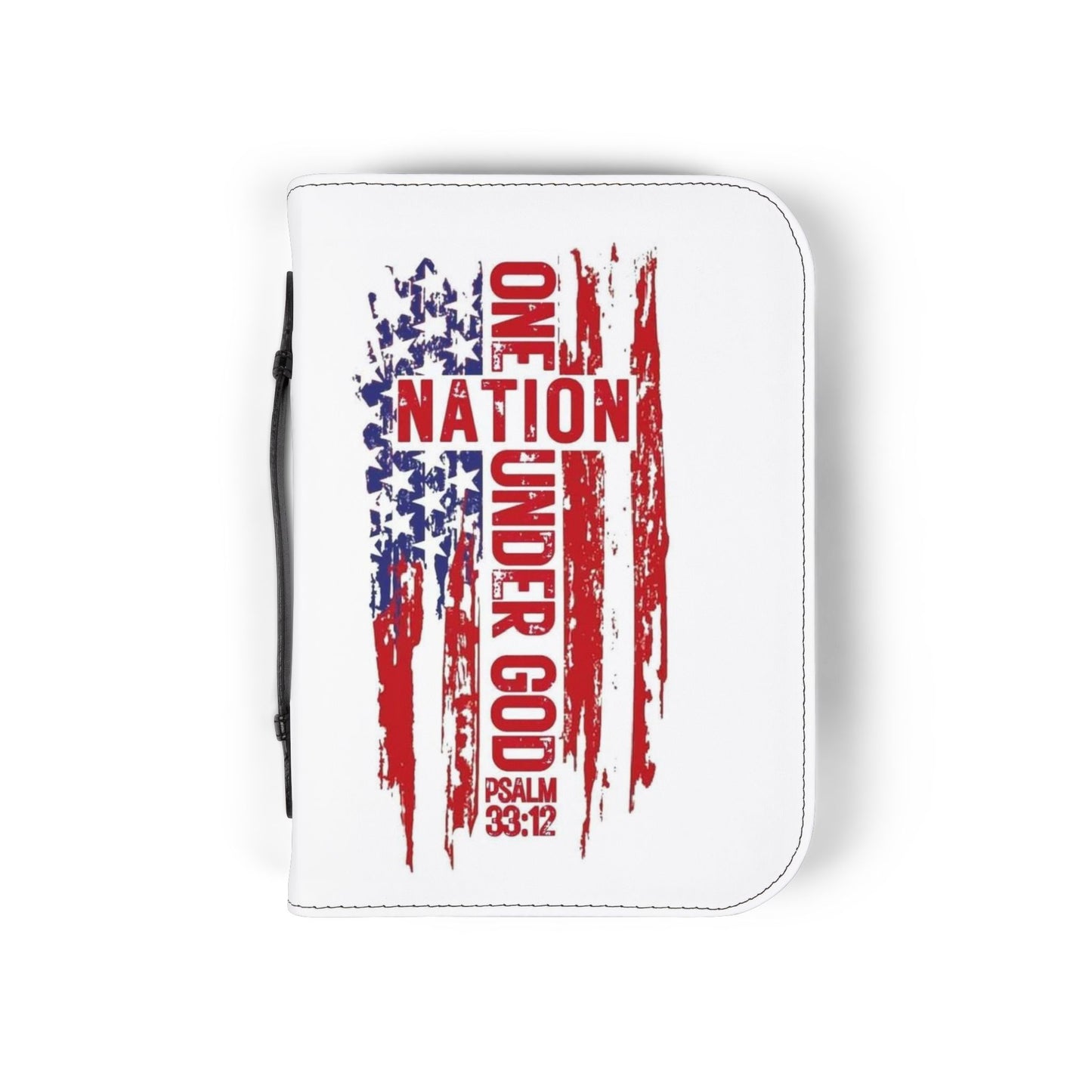 Patriotic Bible Cover - One Nation Under God, Religious Gift, Christian Accessory, Memorial Day, Independence Day, Church, Bible Holder