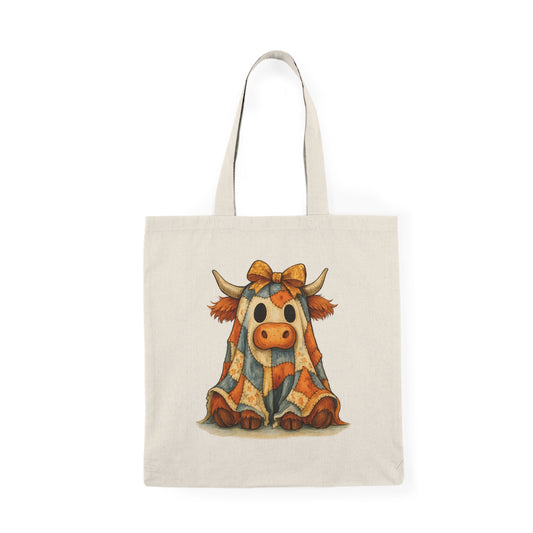 Adorable Cow Tote Bag, Cute Shopping Bag, Farmhouse Style, Gift for Cow Lovers, Eco-Friendly Tote