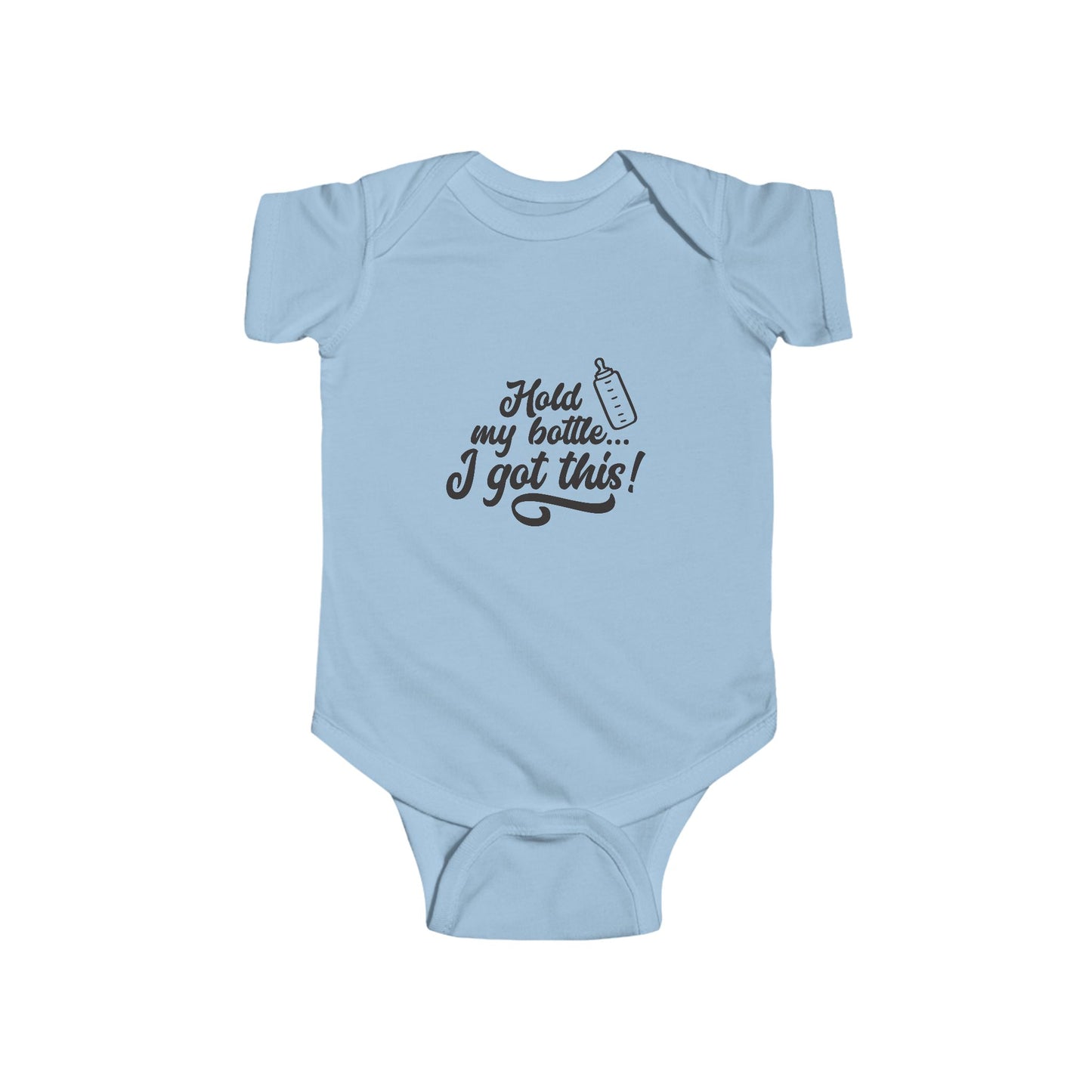 Infant Bodysuit - "Hold my bottle... I got this!" - Cute Baby Gift, Funny Infant Outfit, Baby Shower Clothes, Newborn Apparel, [...]