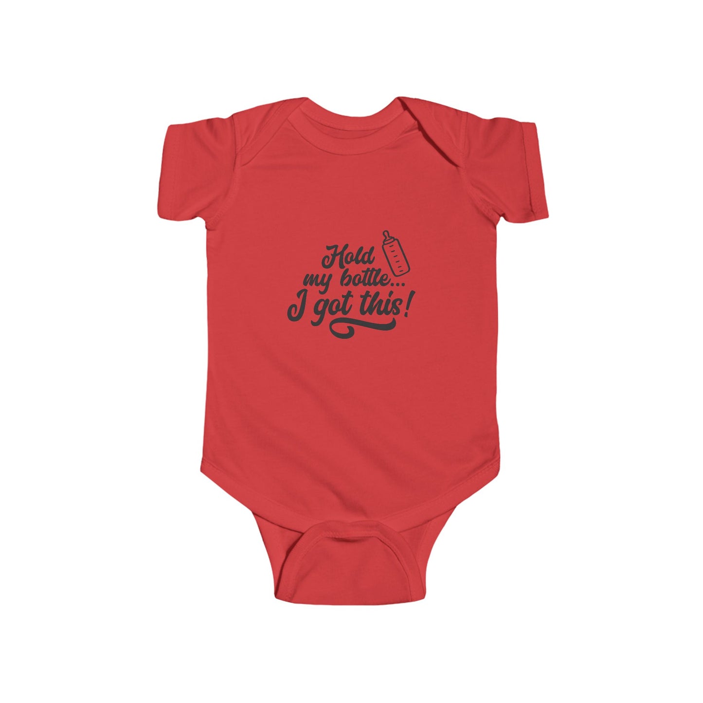 Infant Bodysuit - "Hold my bottle... I got this!" - Cute Baby Gift, Funny Infant Outfit, Baby Shower Clothes, Newborn Apparel, [...]