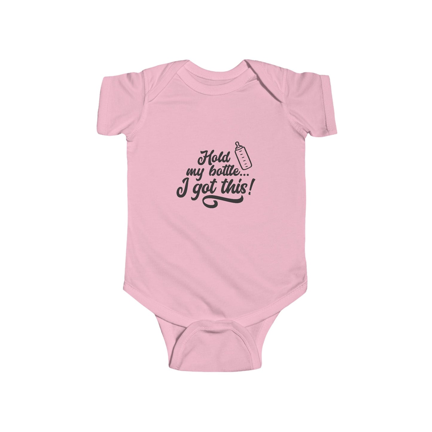 Infant Bodysuit - "Hold my bottle... I got this!" - Cute Baby Gift, Funny Infant Outfit, Baby Shower Clothes, Newborn Apparel, [...]