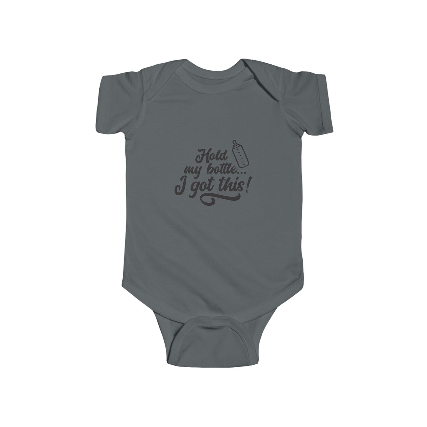 Infant Bodysuit - "Hold my bottle... I got this!" - Cute Baby Gift, Funny Infant Outfit, Baby Shower Clothes, Newborn Apparel, [...]