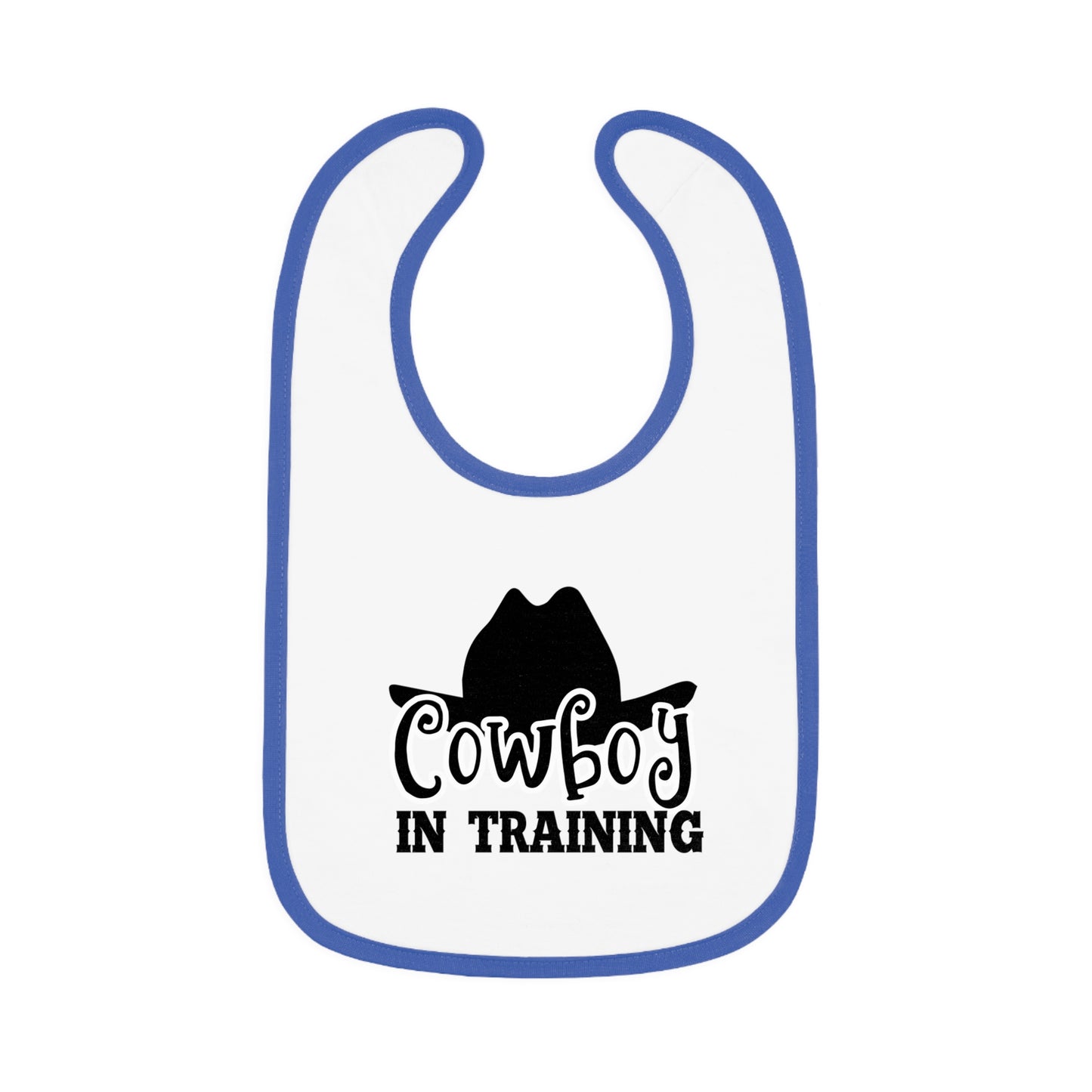 Cute Cowboy Bib for Toddlers - Perfect Baby Gift, Fun Baby Shower Present, Western Theme Feeding Bib, Adorable Baby Outfit