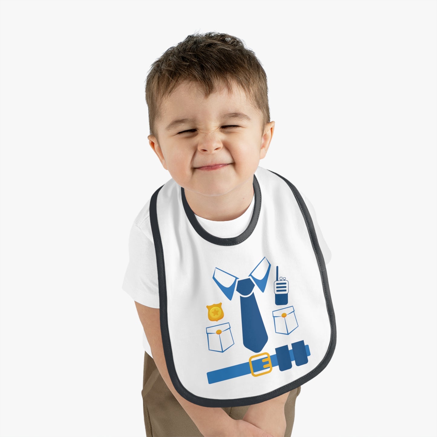 Baby Bib for Police Officers, Funny Police Themed Bib, Cute Baby Gift, Baby Shower Gift, Bib for Little Officers