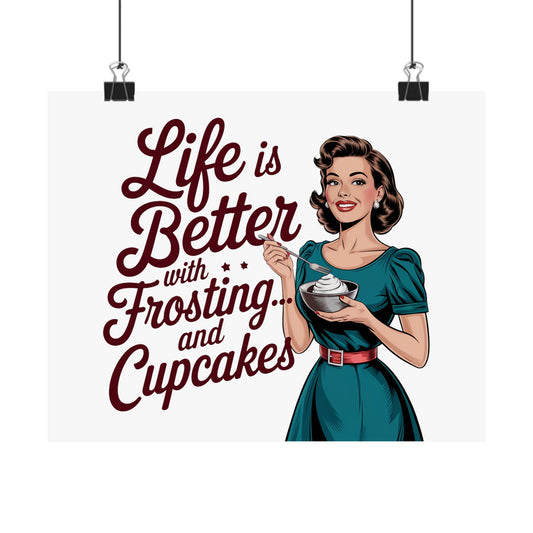 Vintage Dessert Posters | Kitchen Wall Art, Retro Home Decor, Gift for Bakers, Bakery Decor, Sweet Treats Decor