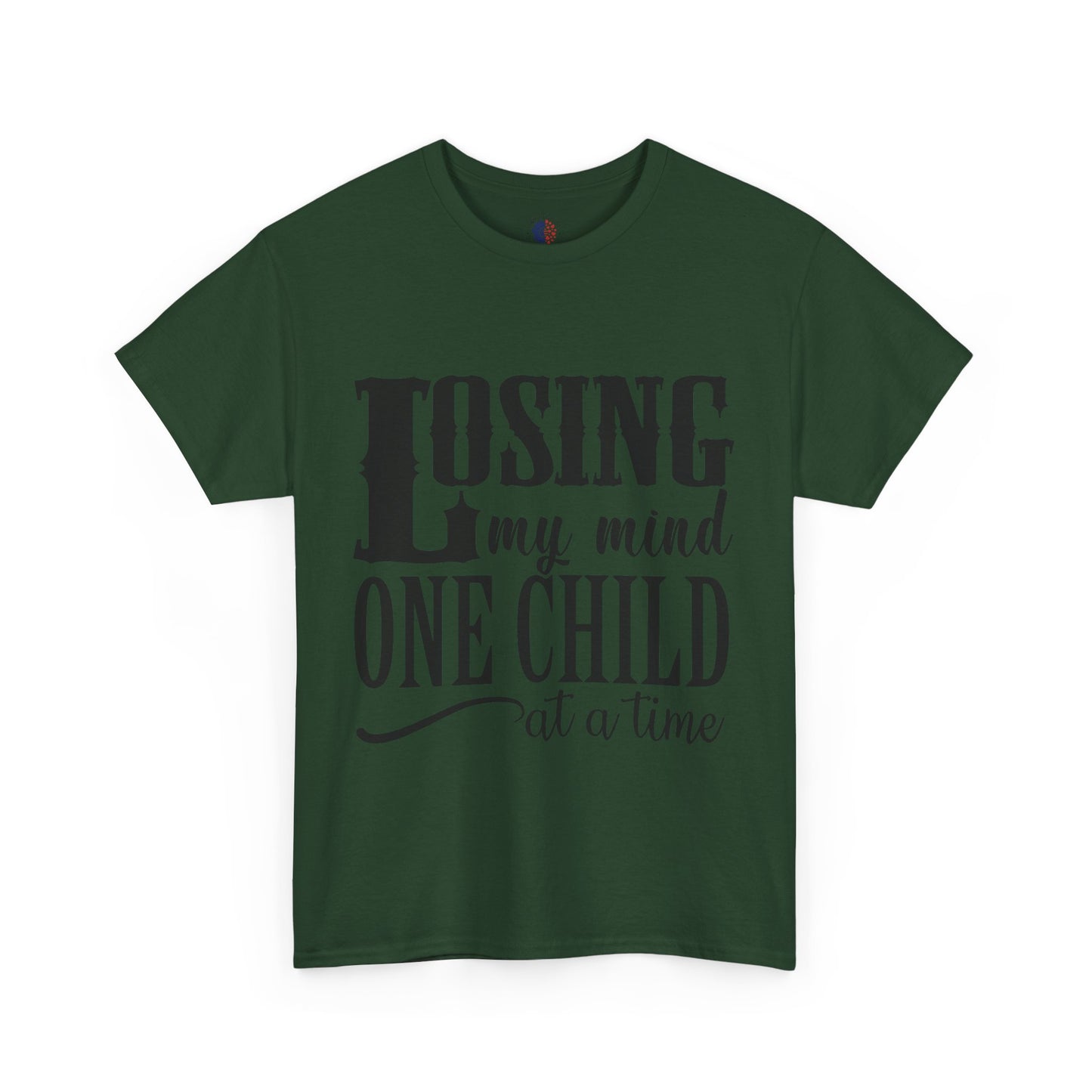 Losing My Mind Unisex Heavy Cotton Tee, Funny Parents T-Shirt, Gift for Moms, Humor Shirt for Dad, Casual Wear, Family Humor Top