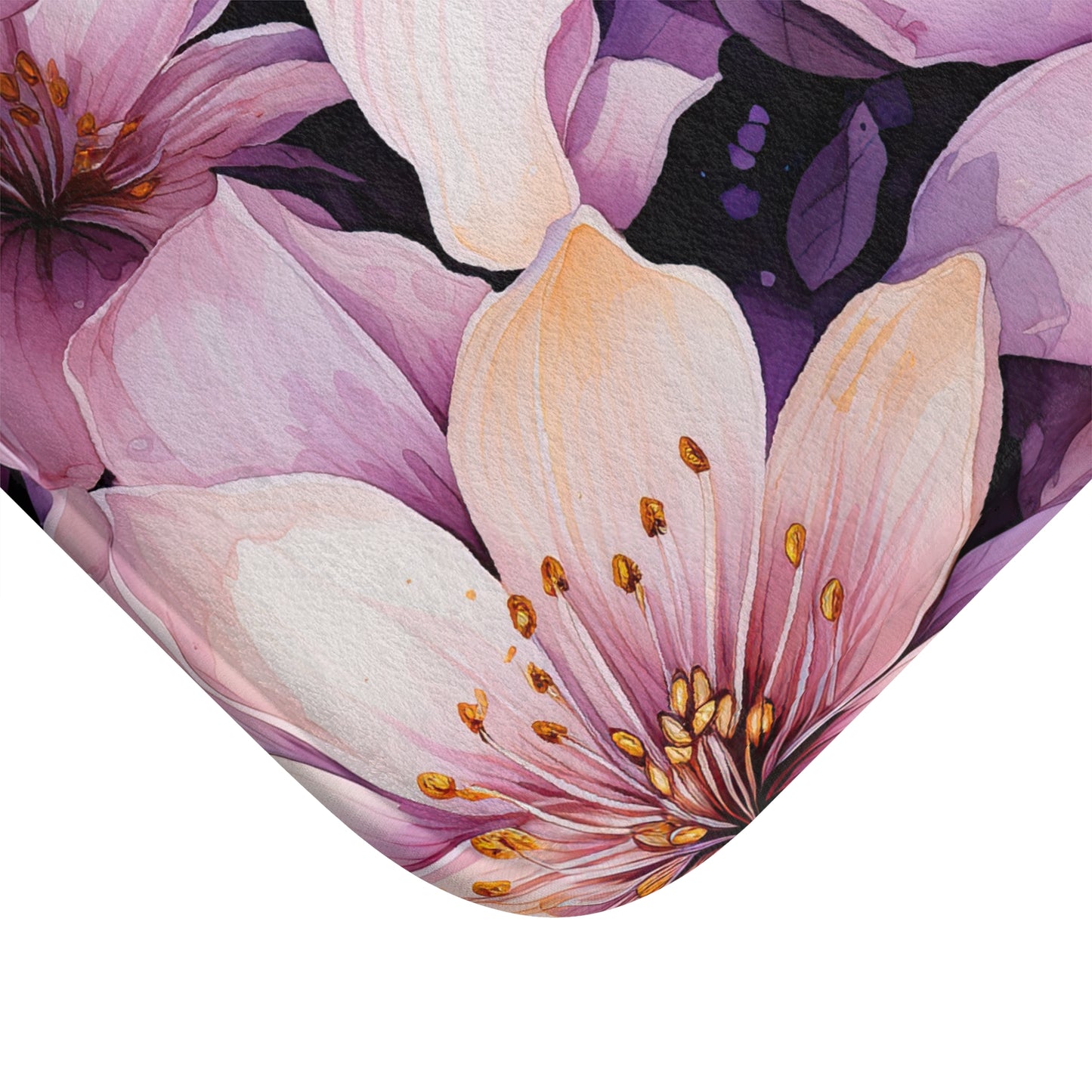 Floral Bath Mat | Luxurious Home Decor, Spring Vibes, Bathroom Accessory, Gift for Her, Mother's Day Decor