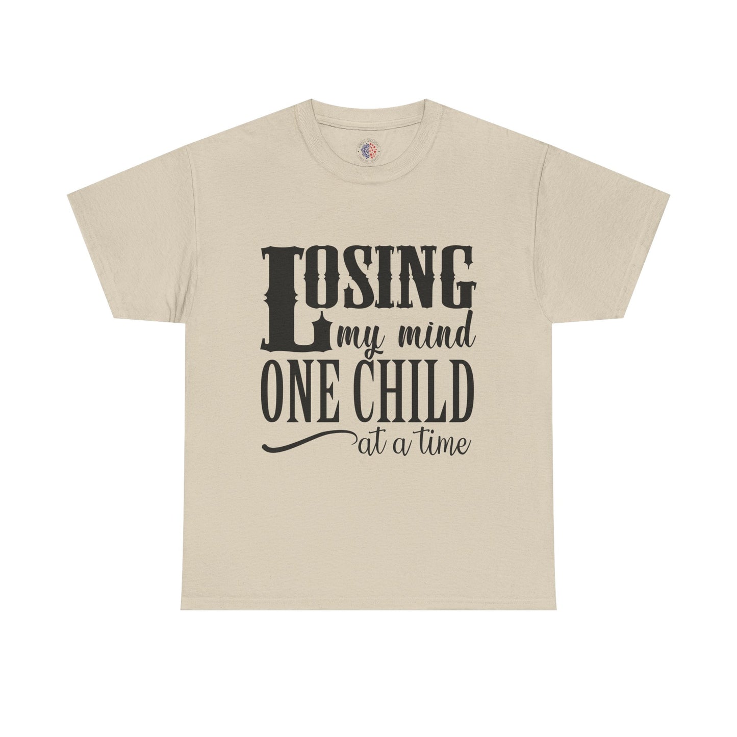Losing My Mind Unisex Heavy Cotton Tee, Funny Parents T-Shirt, Gift for Moms, Humor Shirt for Dad, Casual Wear, Family Humor Top