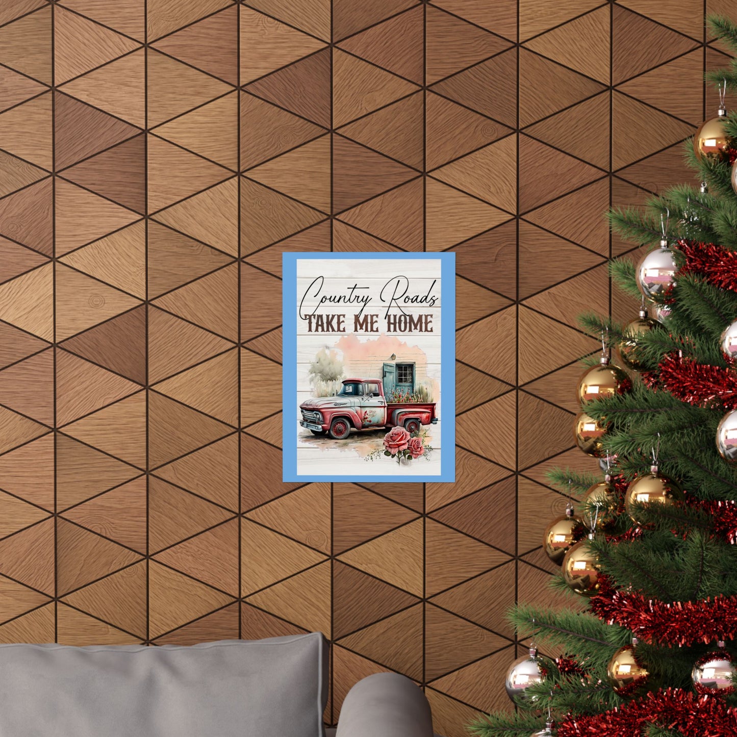 Matte Vertical Posters-Country Roads