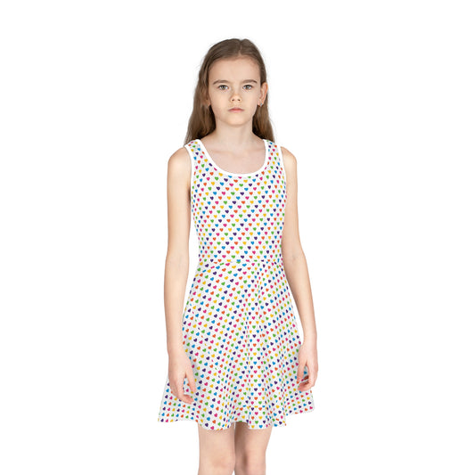 Colorful Heart Girls' Sundress