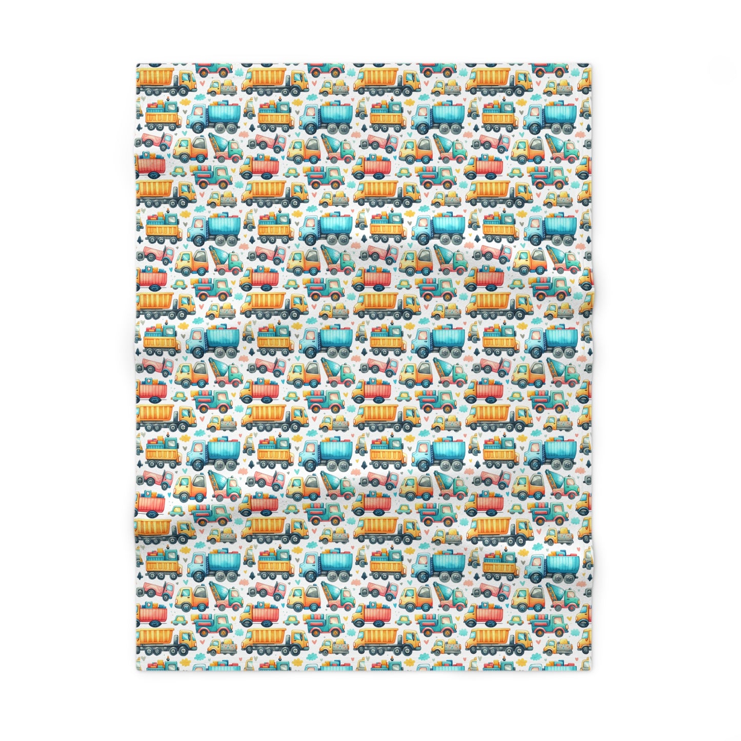 Colorful Vehicle Baby Blanket | Cozy Toddler Blanket, Nursery Gift, Soft Fleece Throw, Baby Shower Present, Playroom Decor