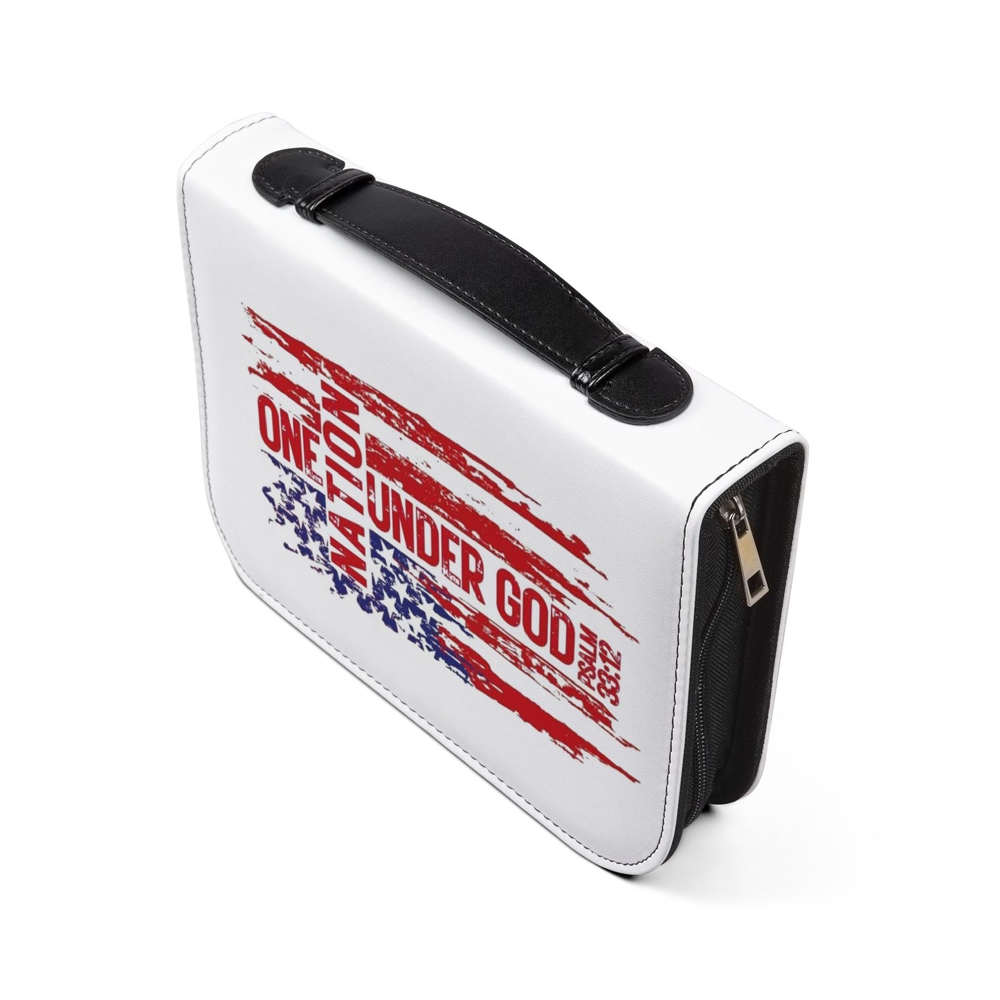 Patriotic Bible Cover - One Nation Under God, Religious Gift, Christian Accessory, Memorial Day, Independence Day, Church, Bible Holder