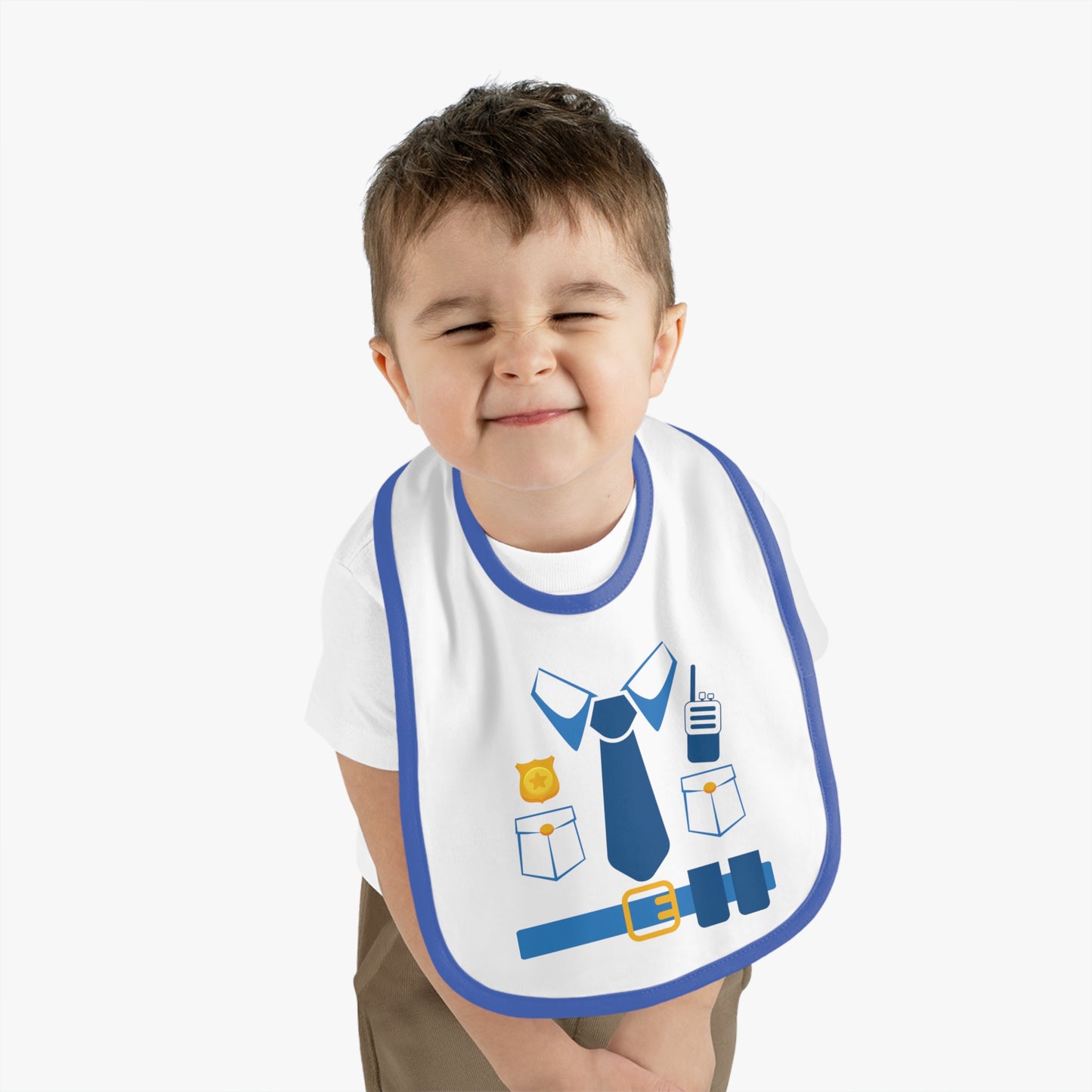 Baby Bib for Police Officers, Funny Police Themed Bib, Cute Baby Gift, Baby Shower Gift, Bib for Little Officers