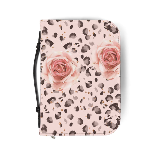 Blush Floral Bible Cover, Elegant Religious Gift for Women, Church Accessories, Personalized Scripture Holder, Christian Journal Cover