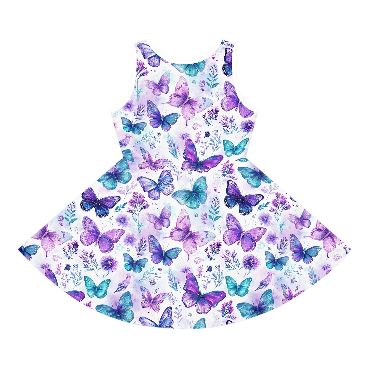 Beautiful Butterfly Print Girls' Sundress