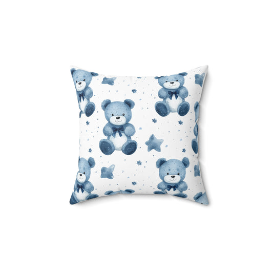 Cuddly Bear Decorative Pillow, Cozy Home Accent, Kids Room Decor, Nursery Cushion, Gift for Baby Shower, Soft Plush Pillow