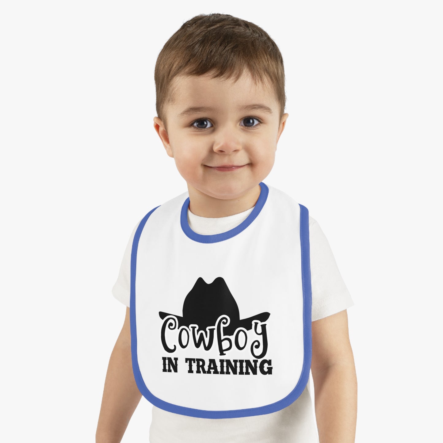 Cute Cowboy Bib for Toddlers - Perfect Baby Gift, Fun Baby Shower Present, Western Theme Feeding Bib, Adorable Baby Outfit