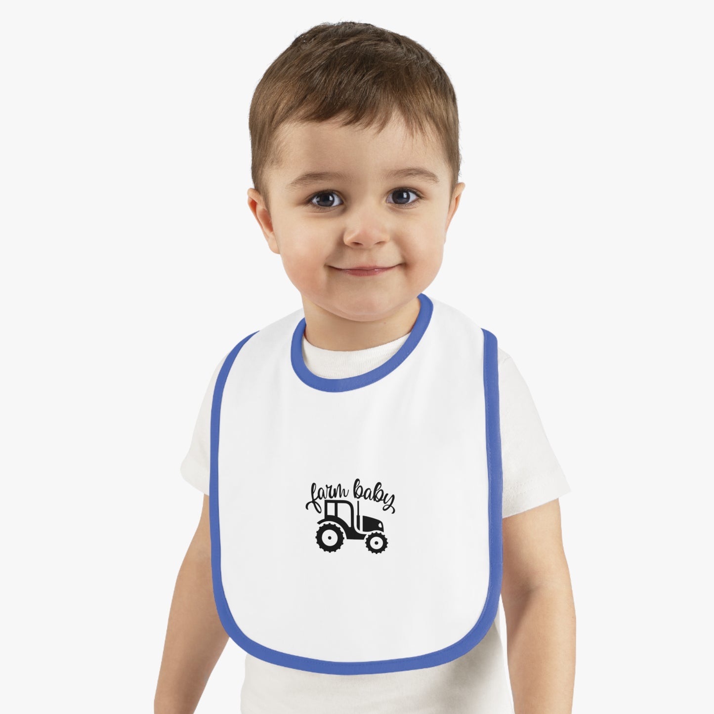 Farm Baby Bib, Cute Baby Bib for Newborns, Infant Gift, Tractor Bib, Baby Shower Gift, Farm-Themed Baby Essentials