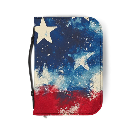 Patriotic Bible Cover, Faith-Based Gift, Devotional Organizer, Christian Accessories, Great for Holidays