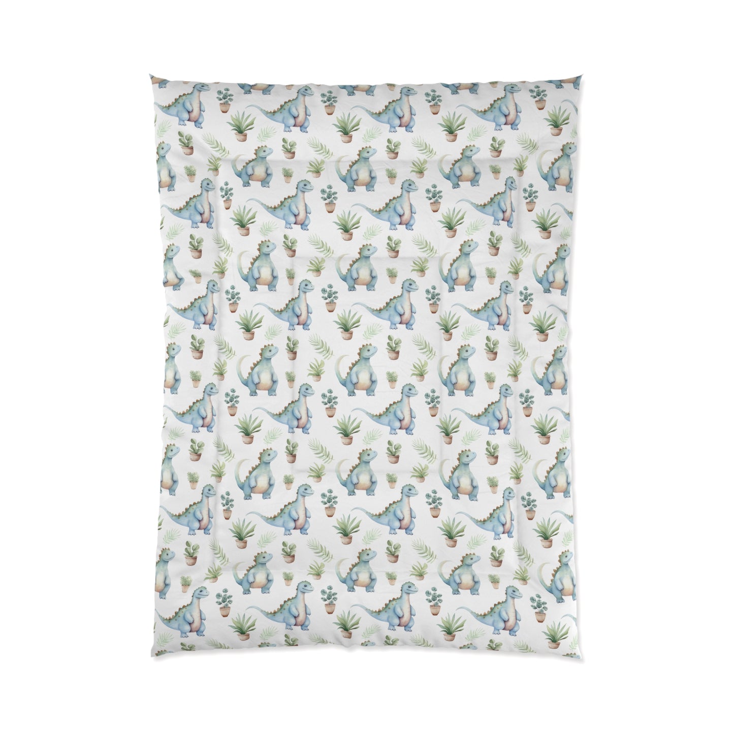 Dinosaur Print Comforter | Kids Bedding, Nursery Decor, Birthday Gift, Playroom Accent, Jungle Theme
