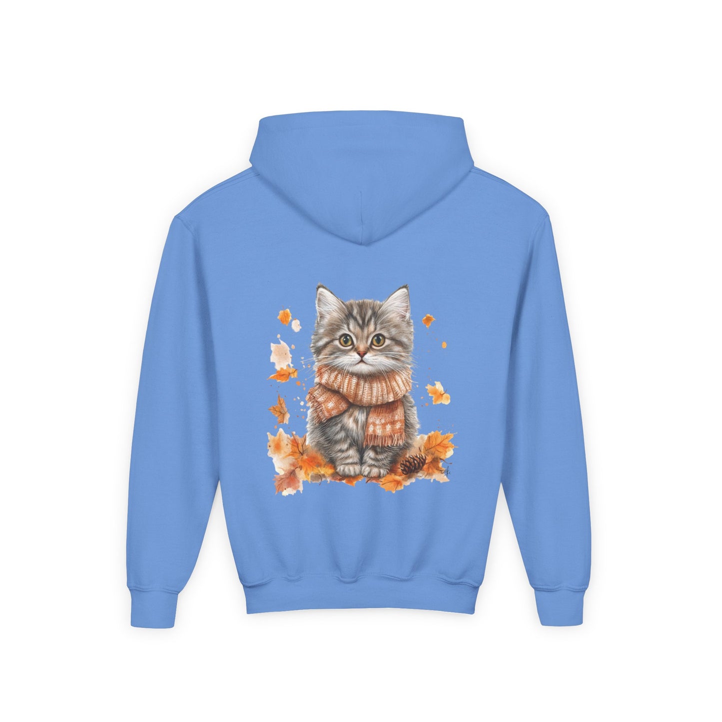 Cozy Cat Sweatshirt for Kids, Autumn Vibes Hoodie, Feline Lover Gift, Fall Fashion, Adorable Cat Sweater, Cute Animal Apparel