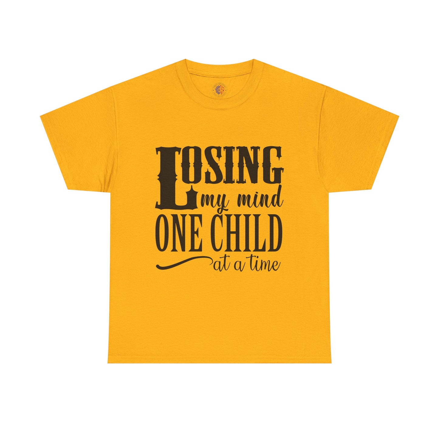 Losing My Mind Unisex Heavy Cotton Tee, Funny Parents T-Shirt, Gift for Moms, Humor Shirt for Dad, Casual Wear, Family Humor Top