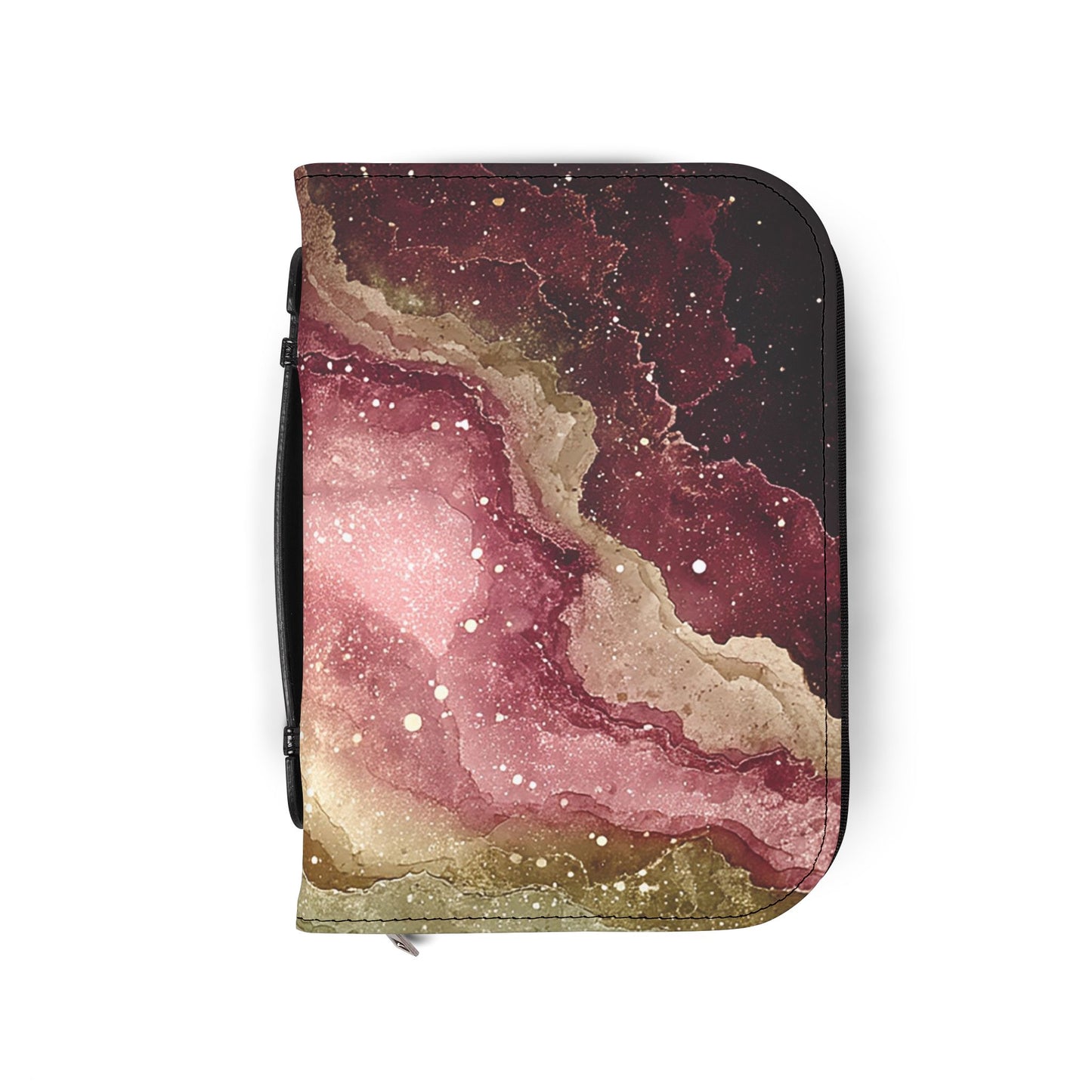 Celestial Bible Cover, Galaxy Inspired Book Cover, Christian Gift, Religious Journaling Accessory, Personalized Prayer Book, Space Art